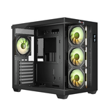 daWg X Series 678 Computer Case (Black) | Mid Tower PC Cabinet | Micro-ATX & Mini-ITX Compatible | Durable Metal Chassis | Home, Office & Gaming PC Build