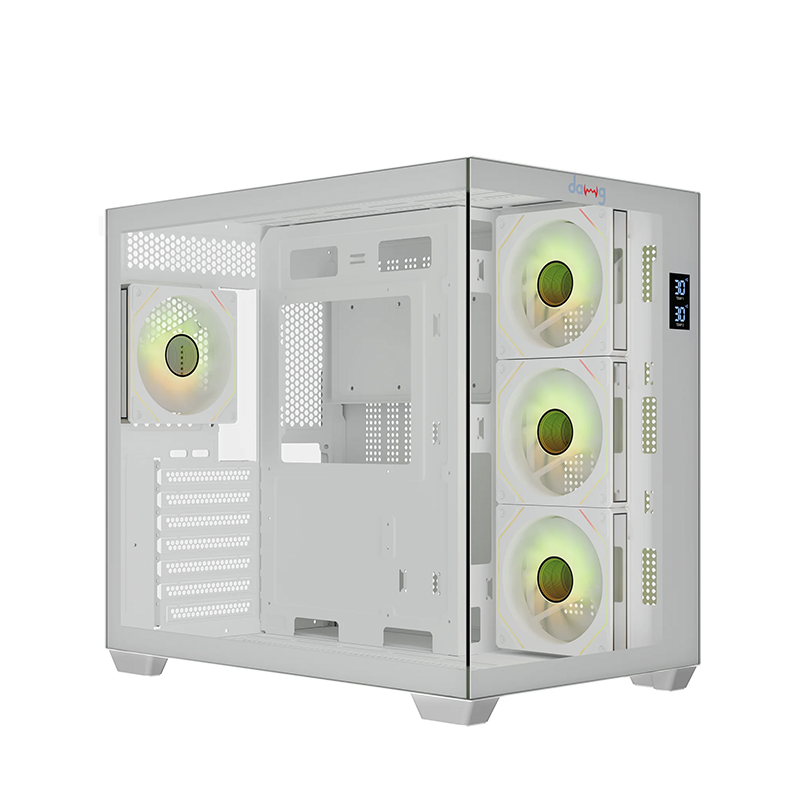 daWg X Series 617 Computer Case (White) | Mid Tower PC Cabinet | Micro-ATX & Mini-ITX Compatible | Durable Metal Chassis | Home, Office & Gaming PC Build