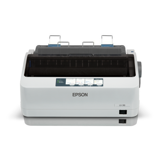 Epson LX-310 Dot Matrix Printer – 9-Pin Serial Impact Printer | USB & Serial | High Speed | Multi-Part Forms | Compact & Durable Billing Printer