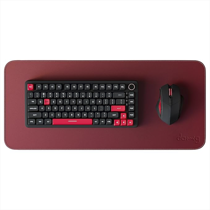 daWg KEYMAT L1 Desk Mat | Extended Gaming Mouse Pad with Anti-Slip Rubber Base | Smooth Surface for Keyboard & Mouse | Office, Gaming & Workstation Desk Mat
