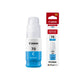 Canon GI-70 Cyan Ink Bottle|70 ml | Original High-Yield Ink for Canon PIXMA G Series Printers| Vivid Color Output| Long-Lasting and Easy-to-Refill