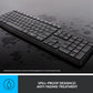 Logitech MK235 Wireless Keyboard and Mouse Combo | Full‑Size Wireless Keyboard & Ambidextrous Optical Mouse | 2.4 GHz USB Nano Receiver | Spill‑Resistant Durable Design with Long Battery Life | Grey Finish