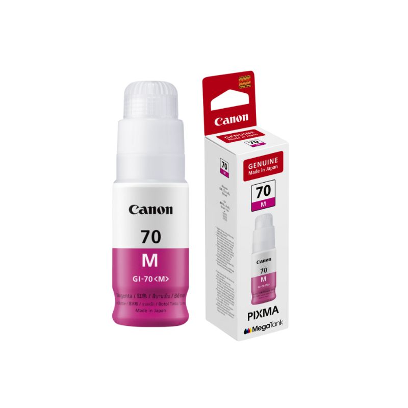Canon GI-70 Magenta Ink Bottle |70 ml |Original High-Yield Ink for Canon PIXMA G Series Printers| Vibrant Color Output| Long-Lasting and Easy-to-Refill