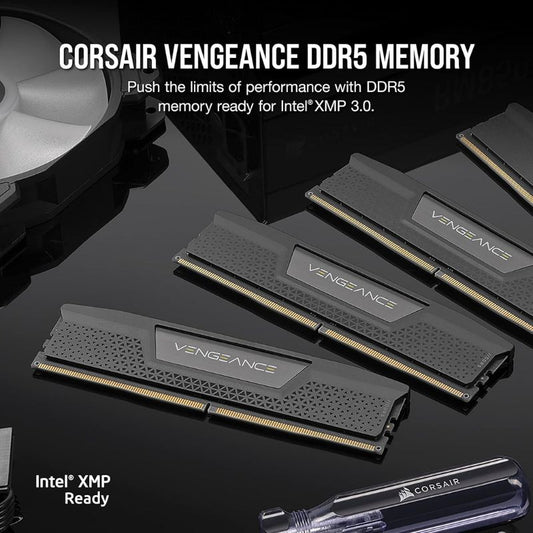 Corsair Vengeance 16GB DDR5 5200MHz Desktop RAM | High-Speed UDIMM Memory Module | Reliable Upgrade for Gaming, Multitasking & Professional Workloads