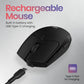 Portronics Toad 36 Wireless Mouse | 2.4 GHz | Rechargeable Type-C | Adjustable 800–1600 DPI | 6-Button Ergonomic Design | Plug & Play