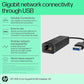 HP USB 3.0 to Gig RJ45 G2 Adapter | HP Ethernet Adapter | High-Speed Gigabit Network Converter | Plug & Play LAN Adapter | Stable Wired Internet Adapter | Portable USB to Ethernet Adapter