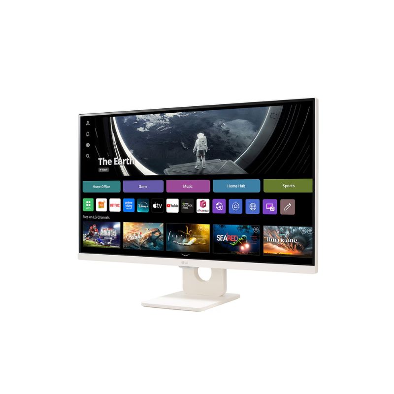 LG 27U511SA-W.ATR 27-Inch Smart Monitor | 4K UHD IPS | HDR10 | webOS | Wi-Fi | Bluetooth | HDMI | Built-in Speakers