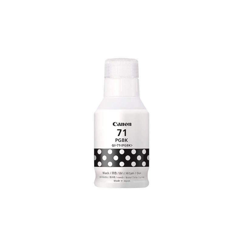 Canon GI-71 PGBK Pigment Black Ink Bottle |135 ml | Original High-Yield Ink for Canon PIXMA G Series Printers |Crisp Text| Deep Black Output| Long-Lasting Performance