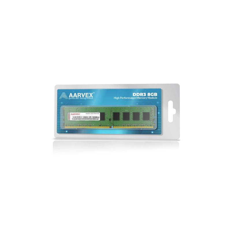 Aarvex 8GB DDR3 1600MHz Desktop RAM | High-Performance UDIMM Memory Module | Reliable Upgrade for Everyday Computing & Multitasking