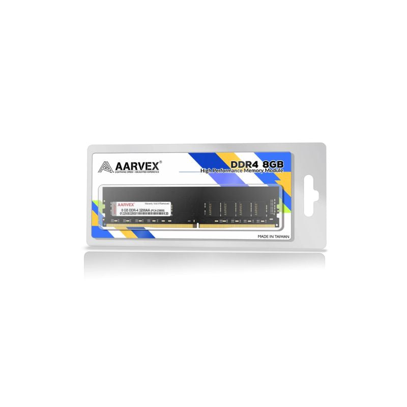 Aarvex 8GB DDR4 3200MHz Desktop RAM | High-Speed UDIMM Memory Module | Reliable Upgrade for Faster Performance & Multitasking
