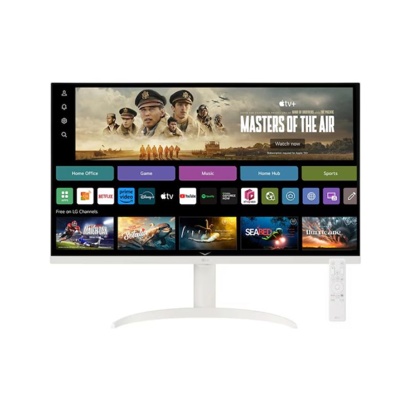 LG 32SR75U-W 32” 4K Smart Monitor | webOS | USB-C 65W | HDR10 | VA Panel | Streaming Apps | Home Office Monitor
