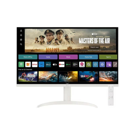 LG 32SR75U-W 32” 4K Smart Monitor | webOS | USB-C 65W | HDR10 | VA Panel | Streaming Apps | Home Office Monitor