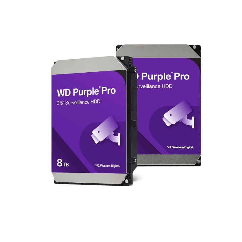 Western Digital WD8002PURP 8TB SATA HDD | WD Purple AV Surveillance Hard Drive
