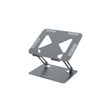 Portronics My Buddy K7 Laptop Stand | Sturdy Carbon-Steel Build | Anti-Slip Silicone Pads | Ventilated Design | Adjustable Height & Angle | Supports Laptops Up to 17″ | Grey