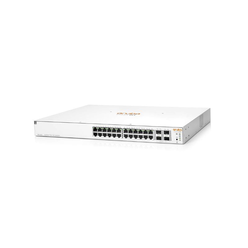 HPE Aruba Instant On 1930 24-Port Gigabit PoE+ Managed Switch with 4 SFP/SFP+ Uplinks – 195W (JL683A)
