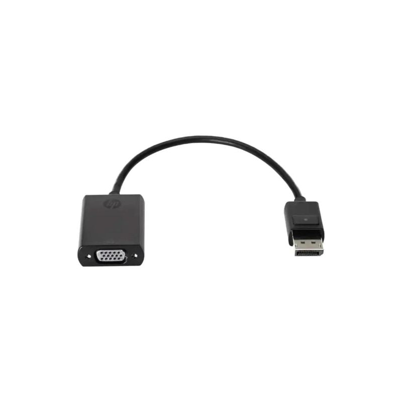 HP DisplayPort to VGA Adapter | High-Quality Video Converter | Plug & Play Connectivity | Stable Analog Display Output | Compact Design for Laptops & PCs