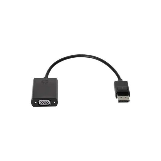 HP DisplayPort to VGA Adapter | High-Quality Video Converter | Plug & Play Connectivity | Stable Analog Display Output | Compact Design for Laptops & PCs