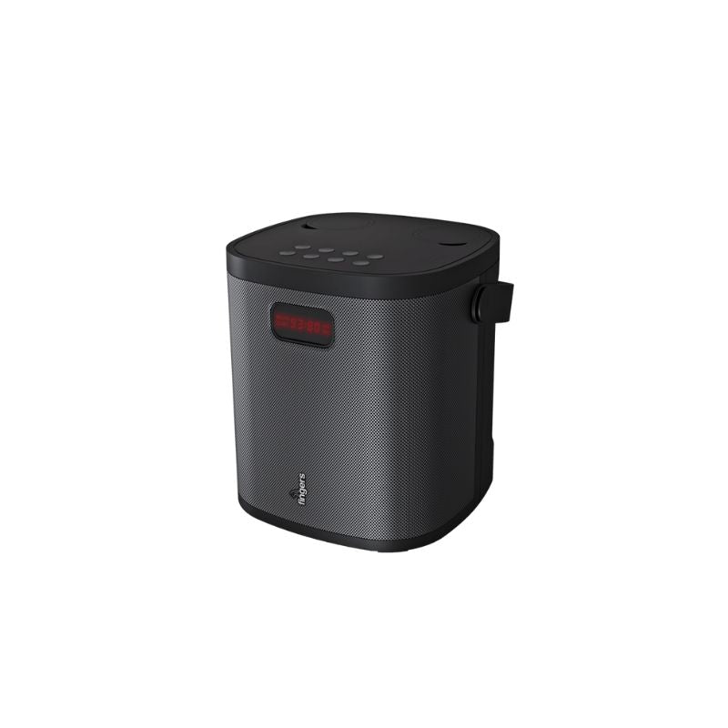 FINGERS 2Mic-GrooveBox Portable Party Speaker | Dual Wireless Rechargeable Mics | 30W Jaw-Dropping Bass | Karaoke Mode with Voice Changer | 6.5-Hour Playtime