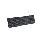 Portronics Ki-Pad 3 (POR 2417) | Full-Size Keyboard with Numeric Keypad | Noise-Free Large Keycaps | Multimedia Hotkeys | Ergonomic Design | 1.5m USB Plug-and-Play