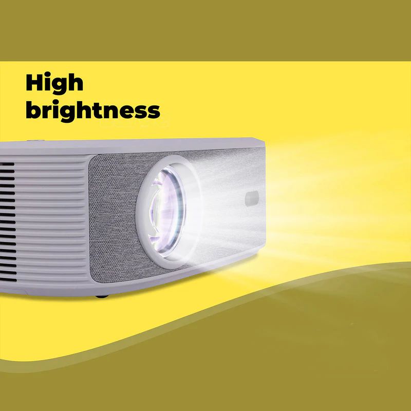 Zebronics PixaPlay 23 Wi‑Fi LED HD Projector – Smart Home Theater Projector with HD Display, Built-in Speaker, and Multiple Connectivity Options