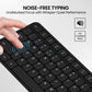 Portronics Ki-Pad 3 (POR 2417) | Full-Size Keyboard with Numeric Keypad | Noise-Free Large Keycaps | Multimedia Hotkeys | Ergonomic Design | 1.5m USB Plug-and-Play