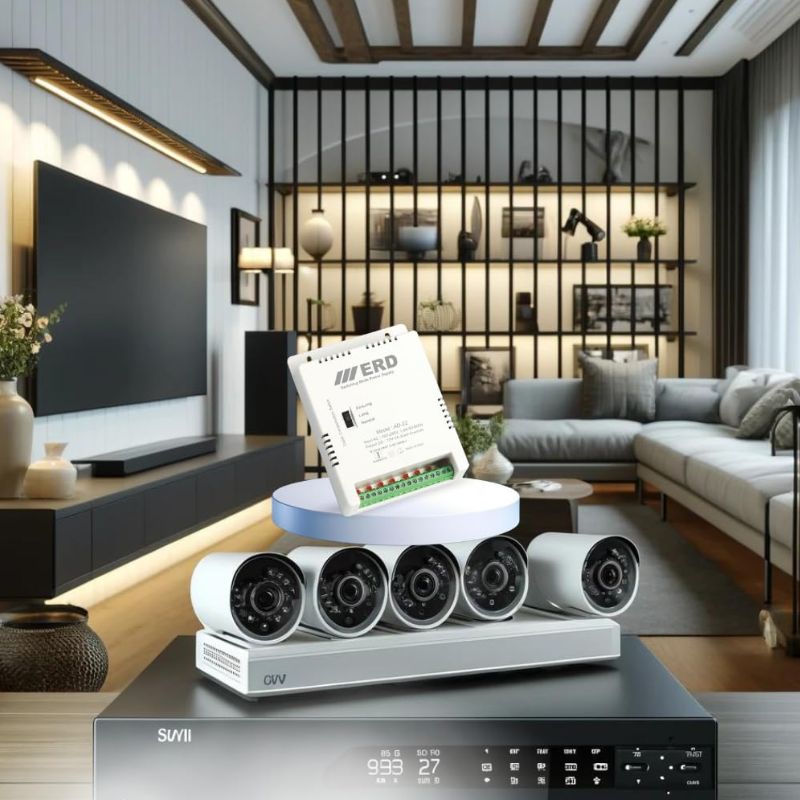 RD AD-22 8 Channel 12V 10A CCTV SMPS Power Supply | Heavy-Duty Metal Housing | Stable 12V Output | Multi-Channel Power Distribution for CCTV Cameras & Security Systems