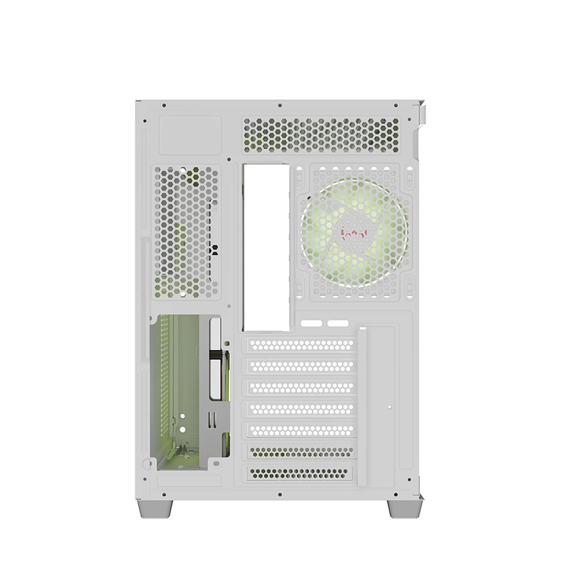 daWg X Series 617 Computer Case (White) | Mid Tower PC Cabinet | Micro-ATX & Mini-ITX Compatible | Durable Metal Chassis | Home, Office & Gaming PC Build