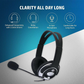 Hp Wired On Ear Headphones with Mic With 3.5 Mm Drivers| In-Built Noise Cancelling| Foldable And Adjustable For Laptop/Pc/Office/Home|1 Year Warranty |B4B09Pa