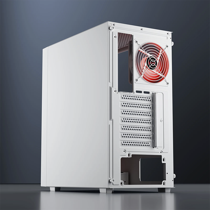daWg W-X Series 440 Computer Case (White) | Mid Tower PC Cabinet | Micro-ATX & Mini-ITX Compatible | Durable Metal Chassis | Home, Office & Gaming PC Build