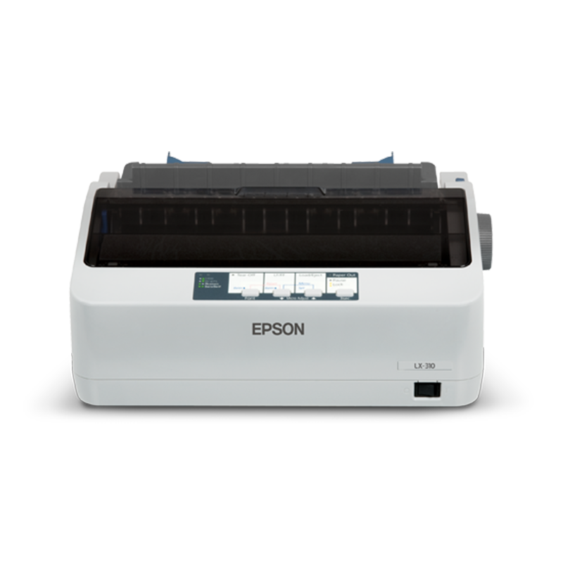 Epson LX-310 Dot Matrix Printer – 9-Pin Serial Impact Printer | USB & Serial | High Speed | Multi-Part Forms | Compact & Durable Billing Printer