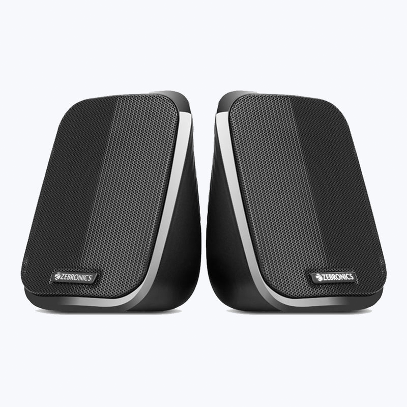 Zebronics ZEB-Fame 2.0 Multimedia Speaker | USB Powered | 3.5mm Audio Jack | Compact Stereo Speakers | Volume Control | Black