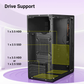 Zebronics Zeb Force Black Cabinet | Mid Tower ATX Cabinet | USB 3.0 | Tempered Side Panel | Advanced Airflow | Black