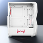 daWg W-V Series 240 Computer Case (White) | Mid Tower PC Cabinet | Micro-ATX & Mini-ITX Compatible | Durable Metal Chassis | Home, Office & Gaming PC Build