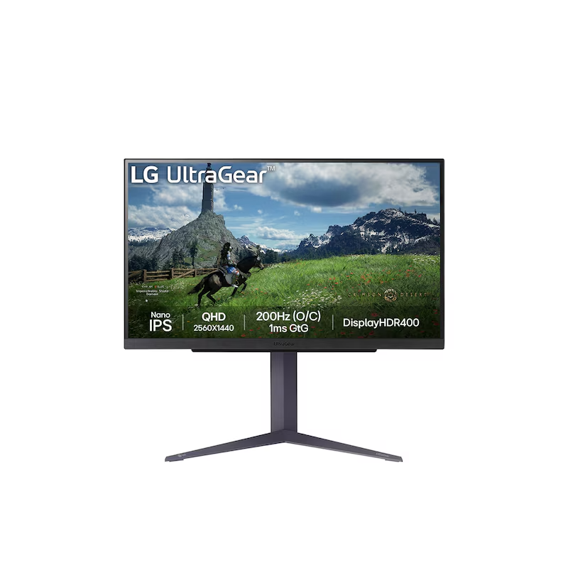 LG 27GS85Q-B.ATR 27-Inch UltraGear Gaming Monitor | QHD IPS | 180Hz | 1ms | HDR10 | FreeSync Premium | G-SYNC Compatible