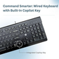 HP 115 Wired Keyboard and Mouse Combo | Full-Size Ergonomic Keyboard | High-Precision Optical Mouse | USB Plug & Play Connectivity | Comfortable Typing & Smooth Navigation | Reliable Office Desktop Combo