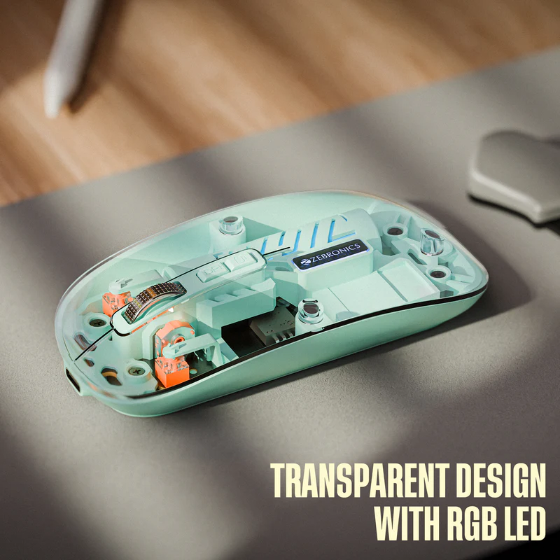 Zebronics Zeb Sheer 10 Wireless Mouse | 2.4GHz USB Nano Receiver | 1200 DPI | Ergonomic Design | 3 Buttons | Power Saving Mode
