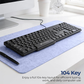 Zebronics Zeb K65 USB Wired Keyboard | Full-Size 104 Keys | USB Plug & Play | Spill-Resistant Design | Comfortable Typing | Windows Compatible