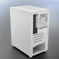 daWg W-V Series 110 Computer Case (White) | Mid Tower PC Cabinet | Micro-ATX & Mini-ITX Compatible | Durable Metal Chassis | Home, Office & Gaming PC Build
