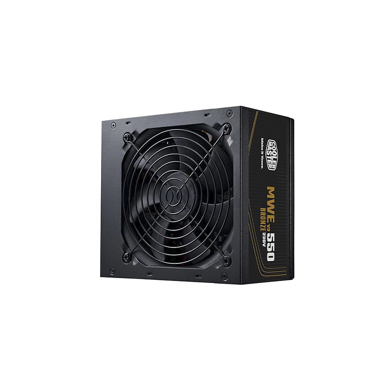 Cooler Master 550W Bronze V3 Power Supply | 80 Plus Bronze Efficiency | Reliable and Stable Performance | Durable Build with Silent Cooling for Gaming & Desktop PCs