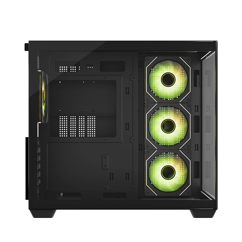 daWg X Series 678 Computer Case (Black) | Mid Tower PC Cabinet | Micro-ATX & Mini-ITX Compatible | Durable Metal Chassis | Home, Office & Gaming PC Build