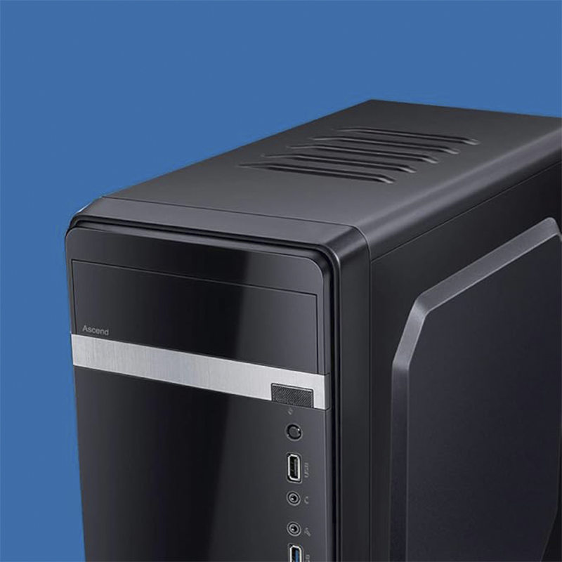 Fingers Ascend C3 | Micro ATX PC Cabinet + SMPS | USB 3.0 & 2.0 Ports | HD Audio Mic Support | Cooling Fan Included | Budget Desktop Build Ready"