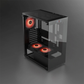 daWg W-X Series 430 Computer Case (Black) | Mid Tower PC Cabinet | Micro-ATX & Mini-ITX Compatible | Durable Metal Chassis | Home, Office & Gaming PC Build