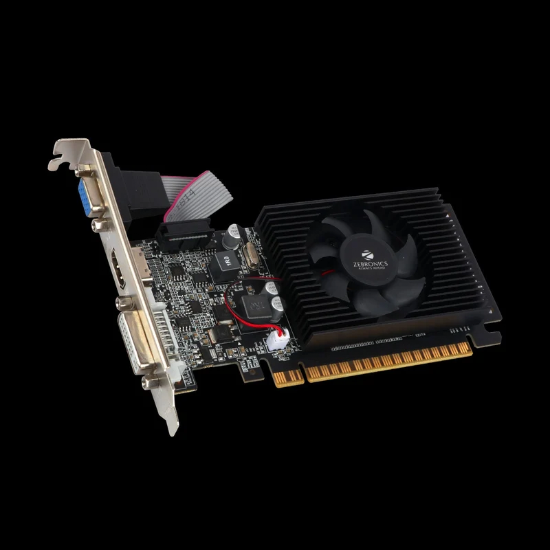 Zebronics Zeb GT 610 2GB DDR3 Graphics Card | NVIDIA GeForce GT 610 | 2GB DDR3 | PCIe x16 | HDMI, DVI & VGA | Low Profile
