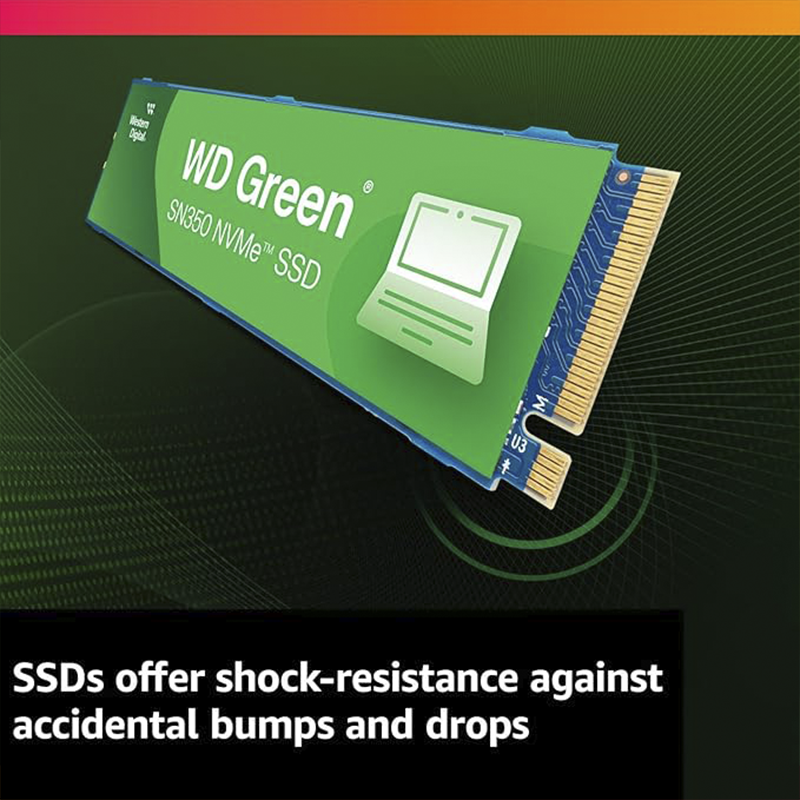 Western Digital Green 250 GB 3D NAND 2.5″ SATA III Internal SSD – WDS250G5G0A, Compact 2.5″ Form Factor, Fast SATA Storage Upgrade