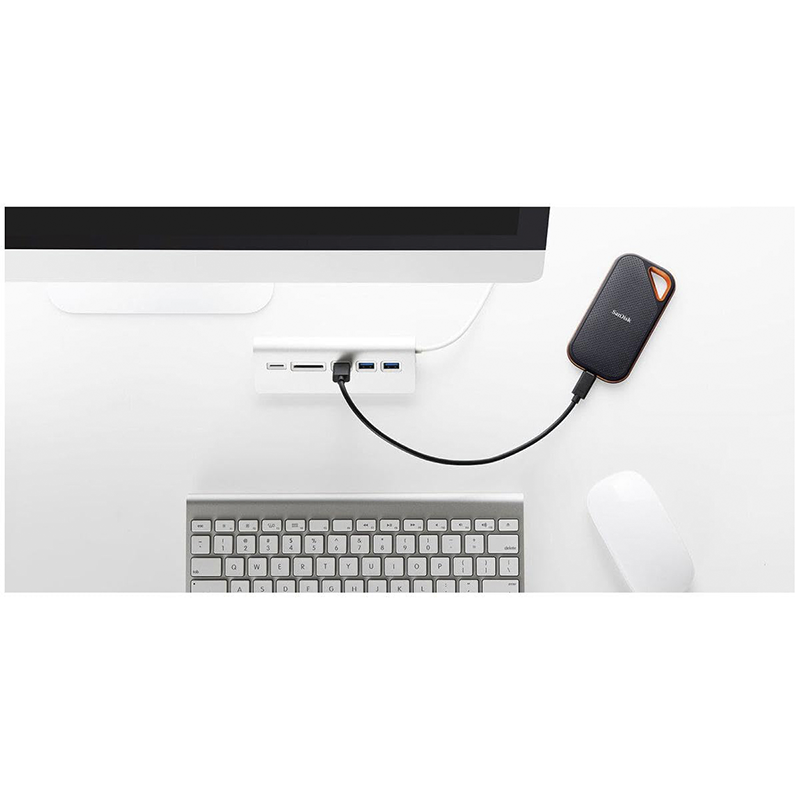 SanDisk Extreme Pro Portable SSD 1 TB – High‑Speed NVMe USB 3.2 External SSD, Up to 1050 MB/s Read & 1000 MB/s Write, Rugged & Portable