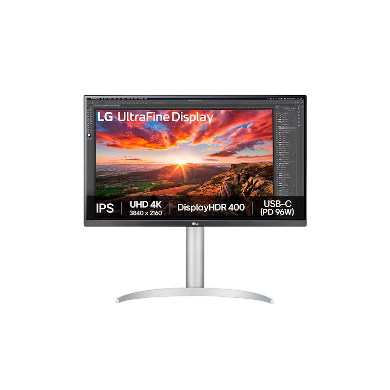 LG 27UP850K-W.ATR 27-Inch Monitor | 4K UHD IPS | HDR400 | USB-C 96W | Anti-Glare | Adjustable Stand | White Design
