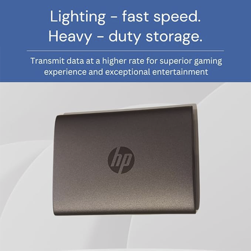HP P900 Portable SSD 512GB | Ultra-Fast External Storage Drive | USB 3.2 Gen High-Speed Performance | Compact Metal Body Design | Reliable Data Backup Solution | Portable Solid State Drive for Laptop & PC