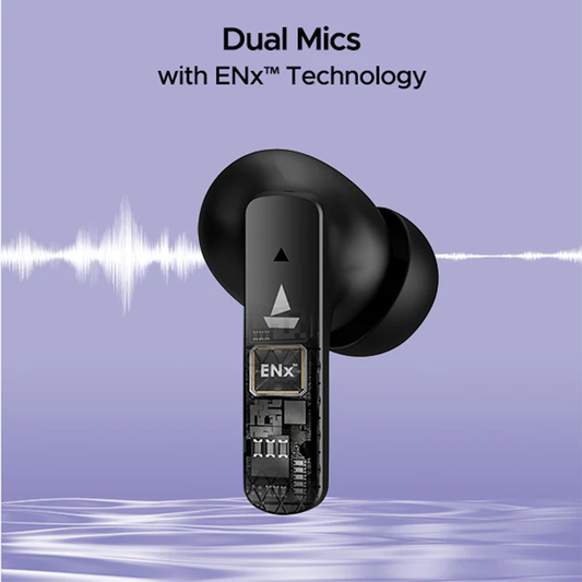 boAt Airdopes 91 True Wireless Earbuds with 45H Playback | ENx™ Calling & Type-C Fast Charging