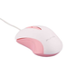 Punta Touch White Pink USB Wired Mouse | 1200 DPI Optical Sensor | Ergonomic Design | Plug & Play | White & Pink