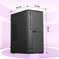 Zebronics Zeb Debonair Black Cabinet | Mid Tower ATX Cabinet | Tempered Glass Side Panel | USB 3.0 | Advanced Cooling Support | Black